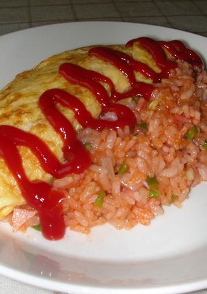 電子レンジでパパット簡単オムライス-レシピのメイン写真