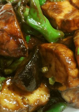 魚河岸あげと茄子の甜麺醤炒め-レシピのメイン写真