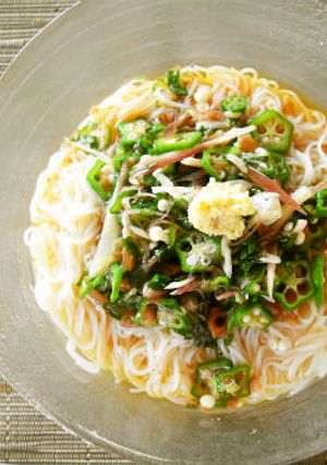 超さっぱり「梅香味そうめん」-レシピのメイン写真