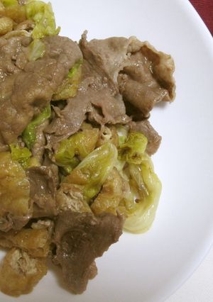 レタスですき焼き-レシピのメイン写真