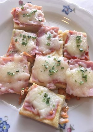 高野豆腐で一口ピザ風おつまみ-レシピのメイン写真