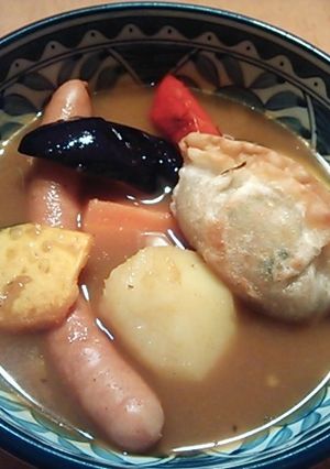 揚げ餃子でスープカレー-レシピのメイン写真