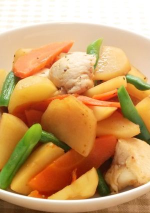 鶏肉とじゃがいものはちみつ醤油炒め-レシピのメイン写真