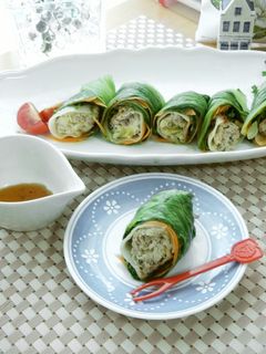 餃子の王将☆青梗菜ロール-レシピのメイン写真