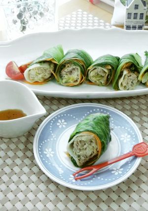 餃子の王将☆青梗菜ロール-レシピのメイン写真