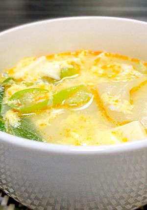 生餃子と豆腐のたまごスープ♡-レシピのメイン写真