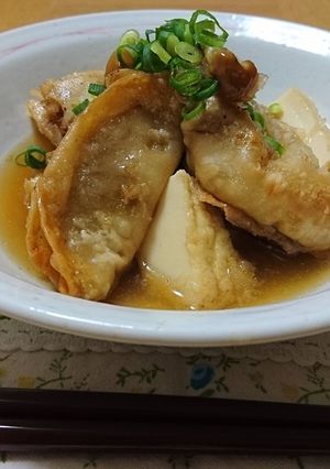 揚げ餃子と厚揚げのおろしなめこ煮-レシピのメイン写真