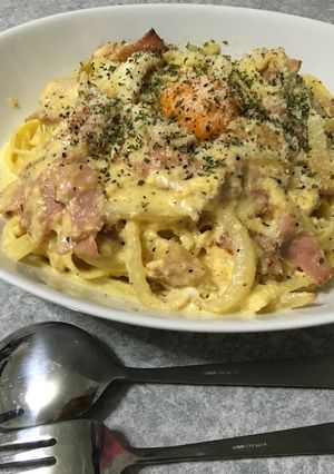 濃厚カルボナーラ〜Wチーズで濃厚に〜-レシピのメイン写真