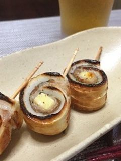 梅でさっぱり☆ちくわとチーズの豚しそ巻き-レシピのメイン写真