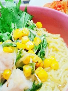 もちもち鶏天のせ☆海鮮ラーメン-レシピのメイン写真