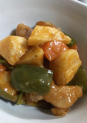 10分で簡単美味しい☆長芋と鶏肉の酢豚風-レシピのメイン写真