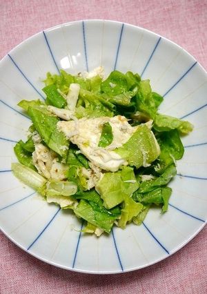ヘルシー!しらすチーズクリーム風サラダ-レシピのメイン写真