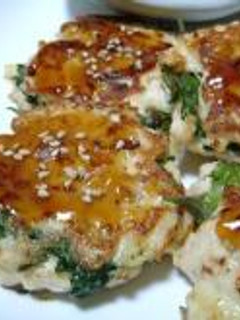 たけのこ入り鶏つくねバーグ-レシピのメイン写真