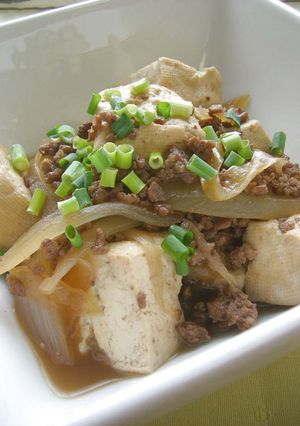 ☆挽肉豆腐のこってり煮☆-レシピのメイン写真