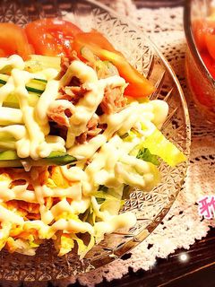 サラダうどん♪-レシピのメイン写真