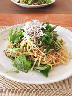しらすと水菜の冷製パスタ-レシピのメイン写真