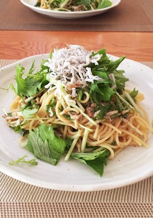 しらすと水菜の冷製パスタ-レシピのメイン写真
