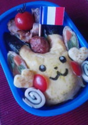 キャラ弁！ピカチュウ♡-レシピのメイン写真