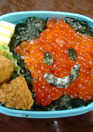 イクラ丼弁当-レシピのメイン写真