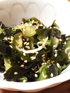 しらす•胡瓜•ワカメの酢の物-レシピのメイン写真