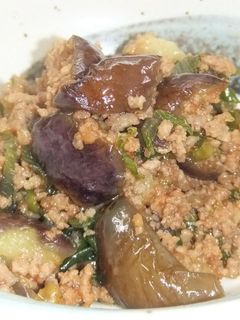 なす&ミンチの味噌いため-レシピのメイン写真