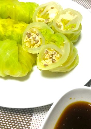 サラダ感覚☆豆腐入り冷やしロールキャベツ-レシピのメイン写真