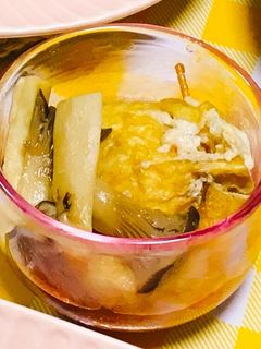 油揚げと冷凍卵の袋煮-レシピのメイン写真