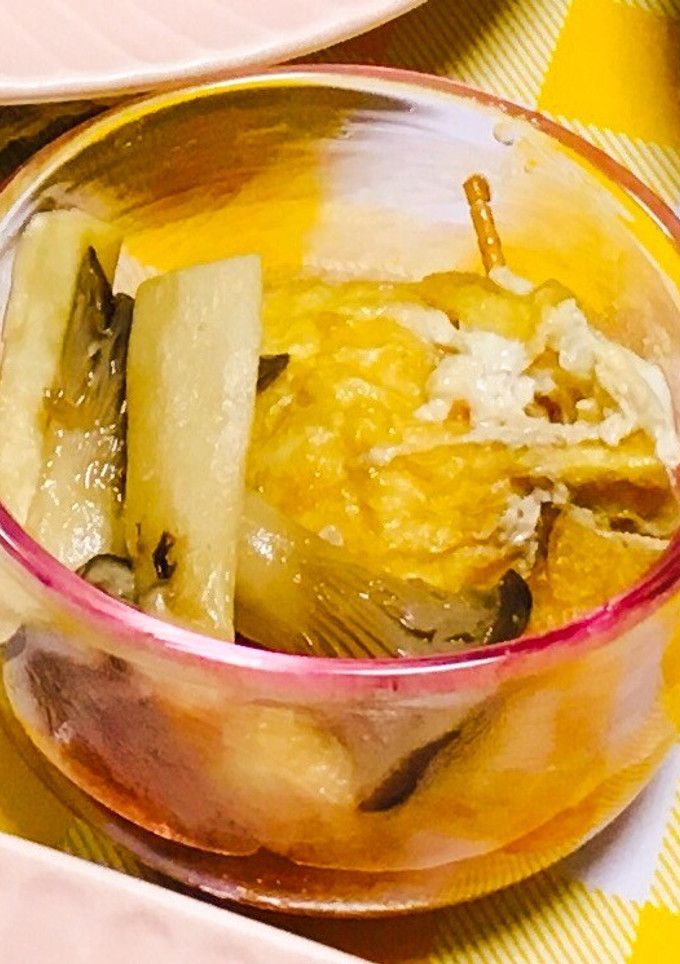 油揚げと冷凍卵の袋煮-レシピのメイン写真