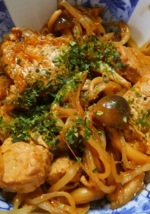 簡単＊豚肉ともやし しめじのソース炒め！-レシピのメイン写真