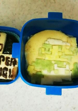 ドットルイージキャラ弁当-レシピのメイン写真