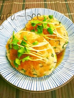 小松菜とひじきの和風お豆腐つくねバーグ-レシピのメイン写真