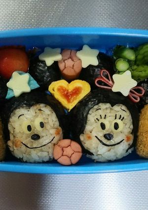 七夕ミッキー＆ミニー☆キャラ弁-レシピのメイン写真