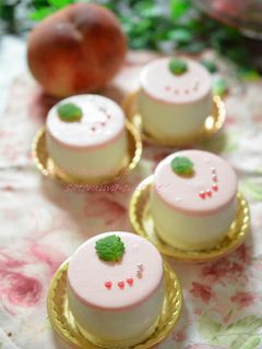 桃のふんわりムース♡-レシピのメイン写真