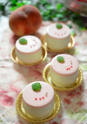 桃のふんわりムース♡-レシピのメイン写真