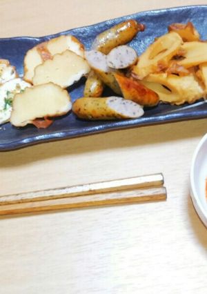 簡単時短美味♪魚河岸揚げの刺身風オツマミ-レシピのメイン写真