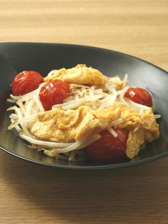 もやしとミニトマトの卵炒め-レシピのメイン写真