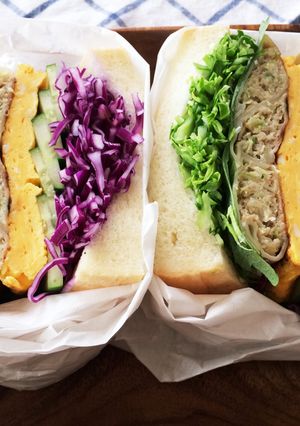 餃子inわんぱくサンド-レシピのメイン写真