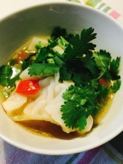 アジアン餃子スープ-レシピのメイン写真