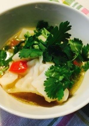 アジアン餃子スープ-レシピのメイン写真