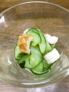 きゅうりとちくわの酢の物-レシピのメイン写真
