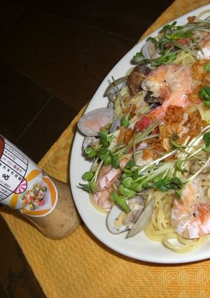 キレイ♡ゴマドレ♡海鮮サラダパスタ♡-レシピのメイン写真