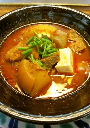 オモニ直伝！ピリ辛☆牛すじ煮込み-レシピのメイン写真