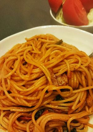 男の料理～！ナポリタ～ン！-レシピのメイン写真