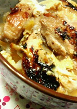 グリル焼きチキンで♡親子丼♡-レシピのメイン写真