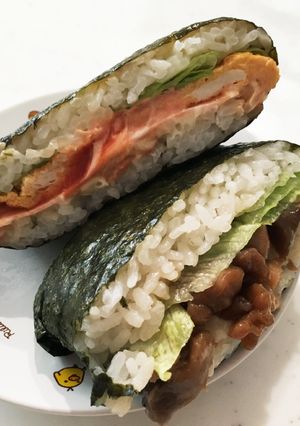 ◎ガッツリ!てりやきチキンのおにぎらず◎-レシピのメイン写真