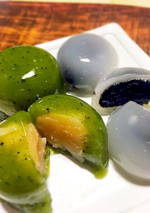 夏のひんやり和菓子の水まんじゅう☆-レシピのメイン写真