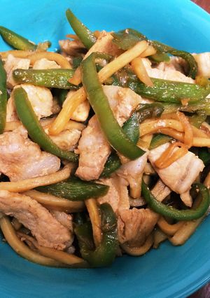 簡単！豚ロースで青椒肉絲！-レシピのメイン写真