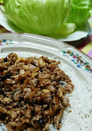ひき肉のレタス包み-レシピのメイン写真
