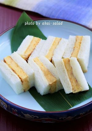 甘い玉子焼きでサンドイッチ-レシピのメイン写真