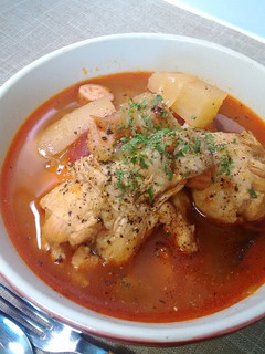 鶏肉と大根ときのこのトマト煮込み♪-レシピのメイン写真